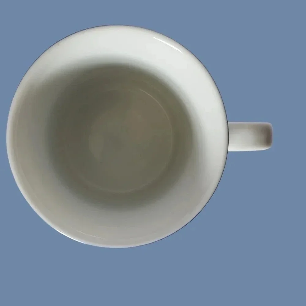 -Disneyland vtge coffee cup mug wht/blue